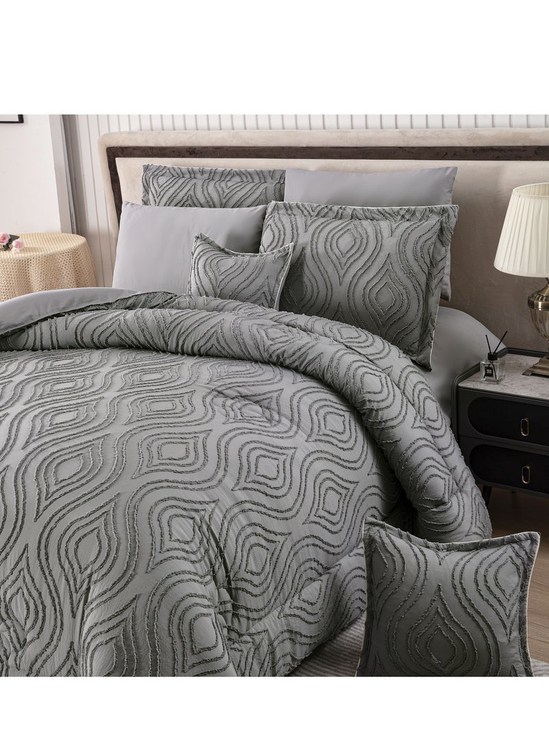 Hi homey Comforter Set- Bed in a Bag 8 Pieces set All Season Bedding Sets with Comforter & Luxurious Microfiber Fabric comforter set  - Image 3