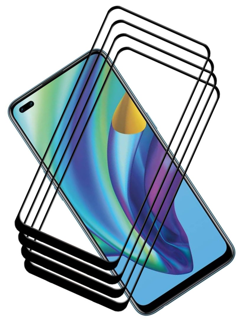 ACLIX 4 Pieces Antistatic ESD Dustproof Premium Quality High Definition Tempered Glass Screen Protector Designed For Oppo A93 - Image 1