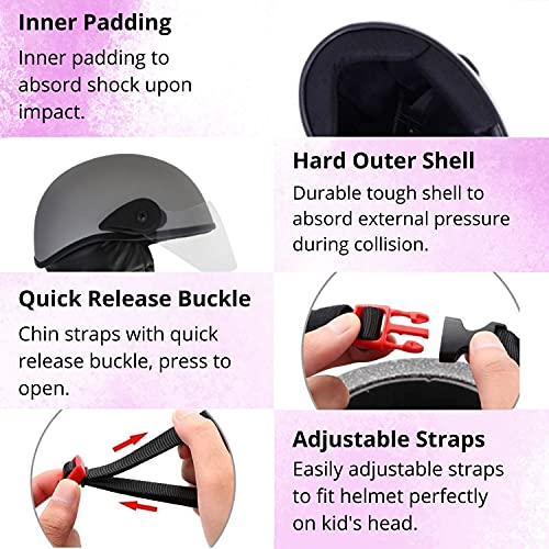 Western Era Motorcycling Half Helmet with Clear Visor for Men & Women Safety & Comfort Stylish Enhanced Design (Silver Matte, Large) - Image 4