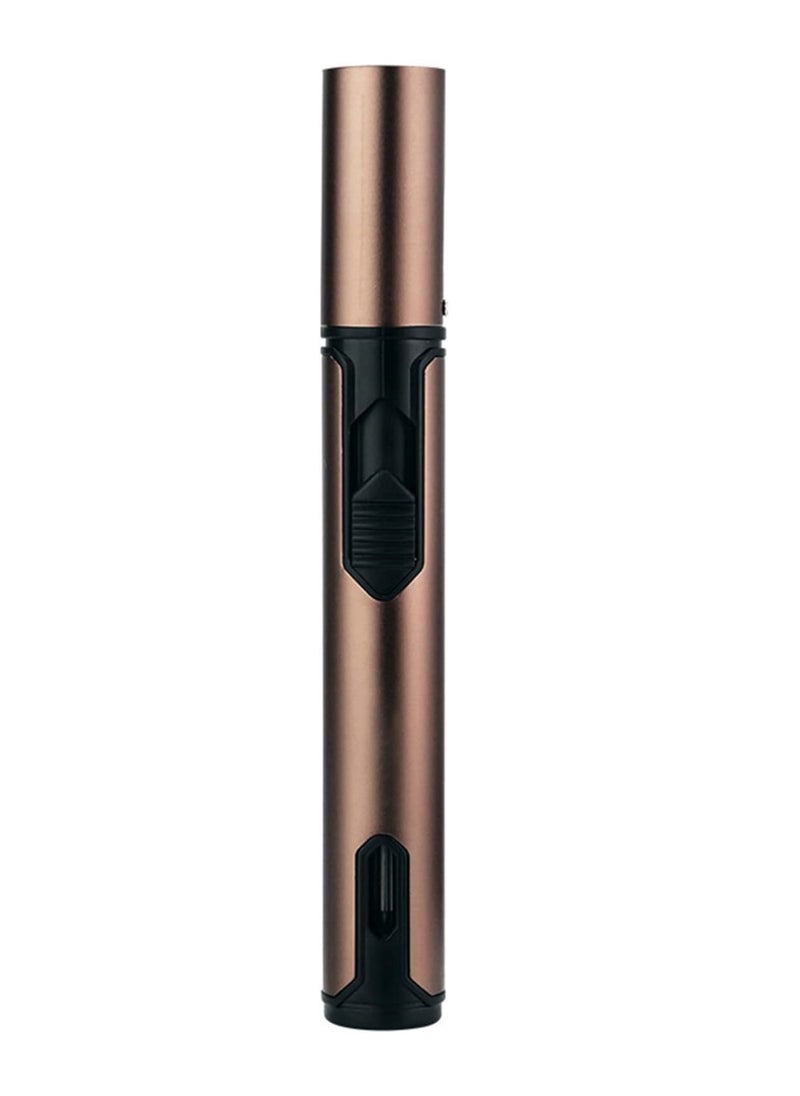 JiFENG Torch Lighters, Candle Lighters Windproof Butane Refillable Gas Torch Lighter for Fireplaces, Camping,Kitchen(Brown,Butane Not Included)  - Image 1