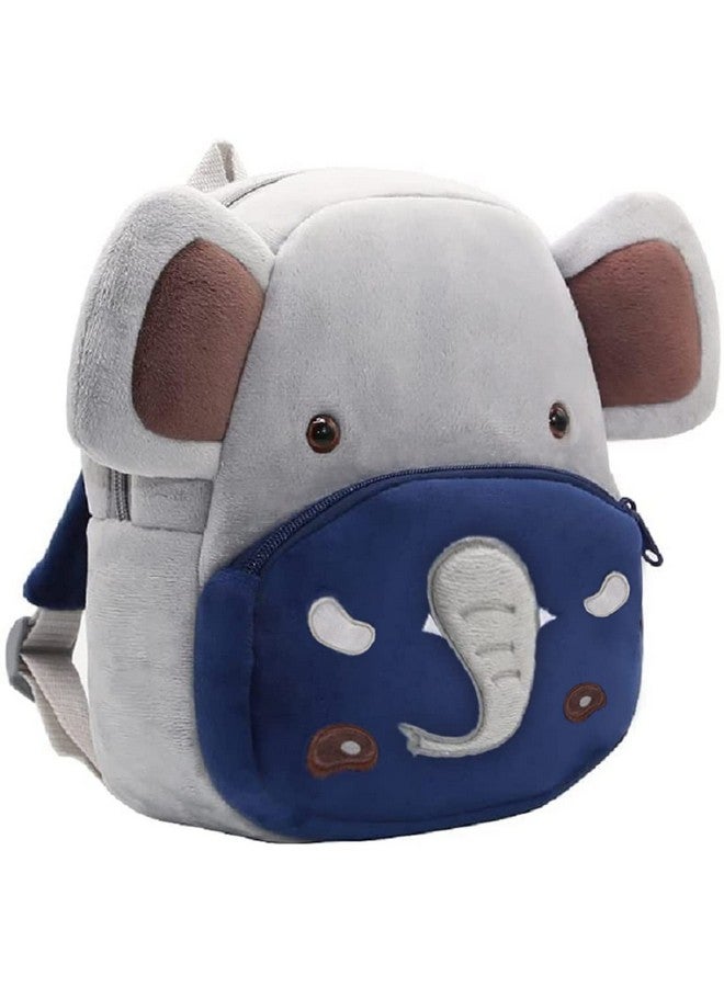 فرانتك حقائب ظهر مخملية ناعمة من Frantic Kids Bags للأطفال من عمر 2 إلى 5 سنوات للمدرسة/الحضانة/الحمل/السفر/النزهة/الحقيبة (فيل رمادي) قياسية، 10 لتر - Image 2