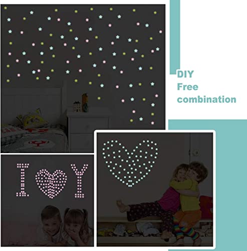 RUIPBOTE Starry Sky Galaxy Wolf Room Decor Wall Decal and Glow Moon Star Stickers RUIPBOTE Teen Bedroom Wall Decor Murals - Image 4
