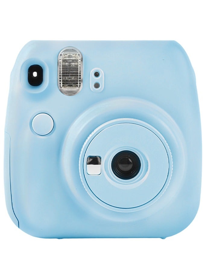 Generic Instant Camera +Camera Protective Case+ Shutter Accessories Bundle, Incl. Compatible Carrying Case,blue - Image 1