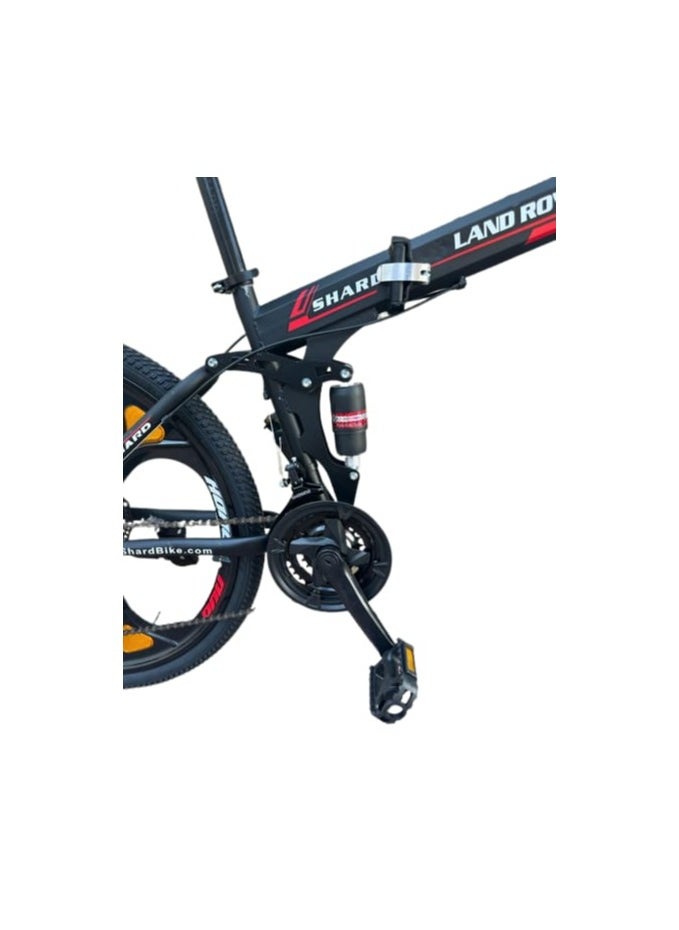 Generic - Folding Bike Shard Land Rover 26 Inch, 21 Speed, Double Suspension, Alloy Wheel – Mountain Bike - Image 1
