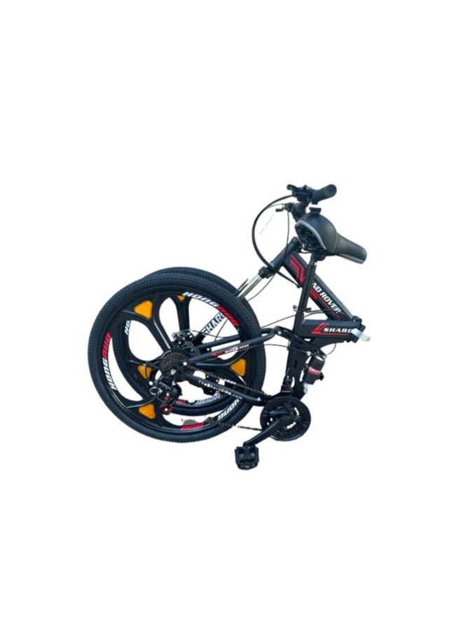 Generic - Folding Bike Shard Land Rover 26 Inch, 21 Speed, Double Suspension, Alloy Wheel – Mountain Bike - Image 1