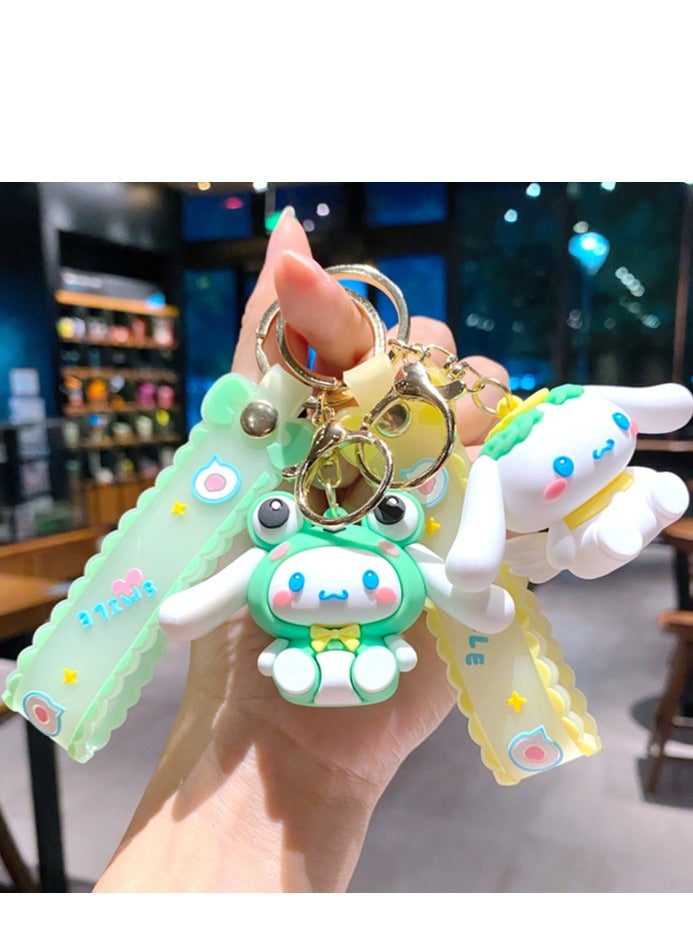 Sanrio Cinnamon Dog silicone keychain bag pendant decorative accessories - Image 5