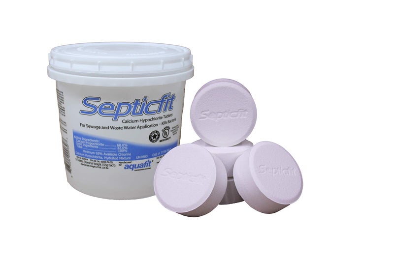 Septicfit Septic Chlorine Tablet - 6 Tablet Pail - 2 lbs - NOT for USE in Swimming Pools White - Image 1