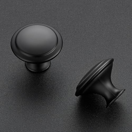 JOY DECOR 30 Pack Matte Black Cabinet Drawer Hardware 30mm Kitchen Cabinet Knobs Drawer Pulls with Installation Screws for Dressers Kitchens Cupboard - Image 3