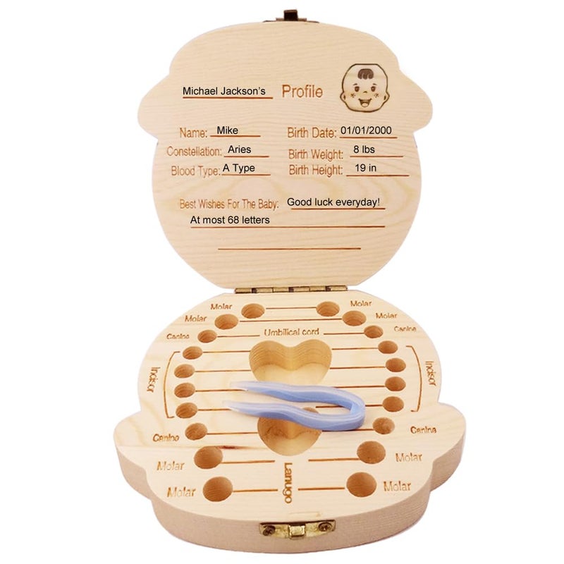 PAMBO Baby Tooth Fairy Box Keepsake For Lost Tooth Boys| Tooth Holder for Kids | Baby Shower & Birthday Gifts - Image 3