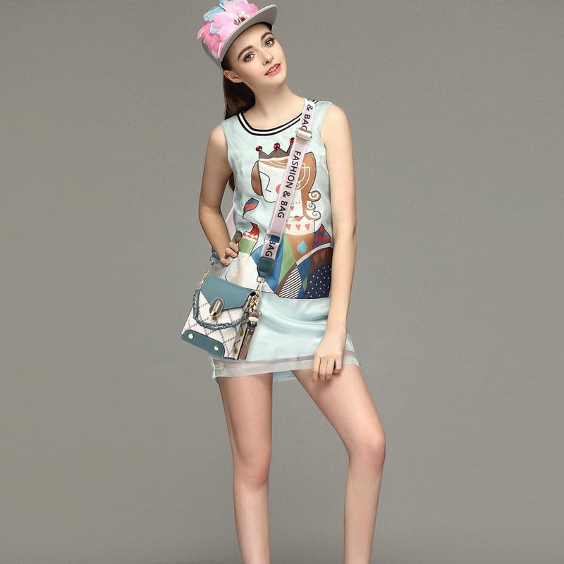 Xiaoyu Small Crossbody Bags for Women Fashion Cell Phone Purse Teenage Girls Shoulder Handbags with Wide Strap (Green) - Image 2