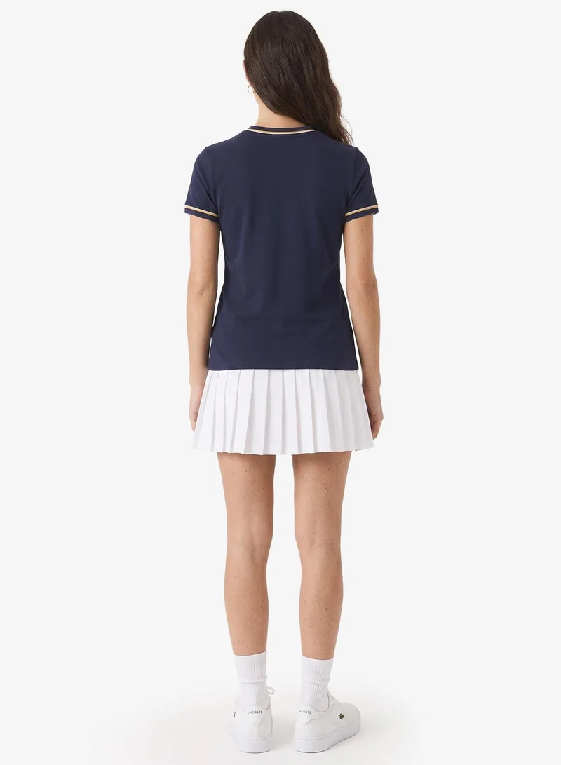 Lacoste  Crew Neck Logo T-Shirt for Women | Best Price UAE