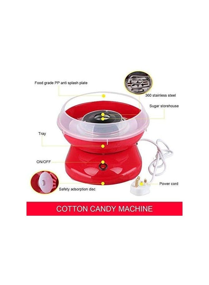 Deluxe Cotton Candy Maker with Adjustable Temperature Control, High-Efficiency Heating Element, and Multiple Flossing Heads – Easy-to-Use Candy Floss Machine for Customized Sweet Treats at Home  - Image 5