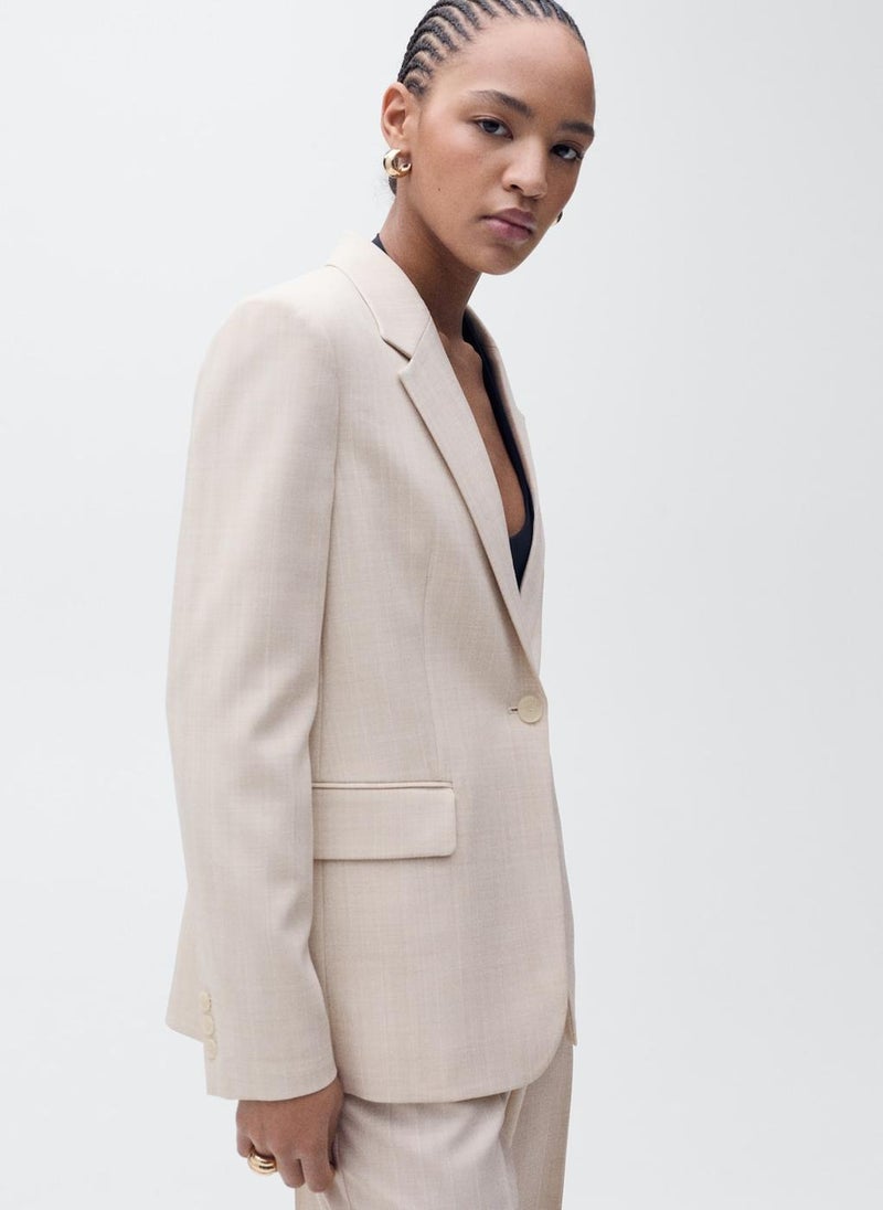 MANGO - Structured Suit Jacket - Image 1