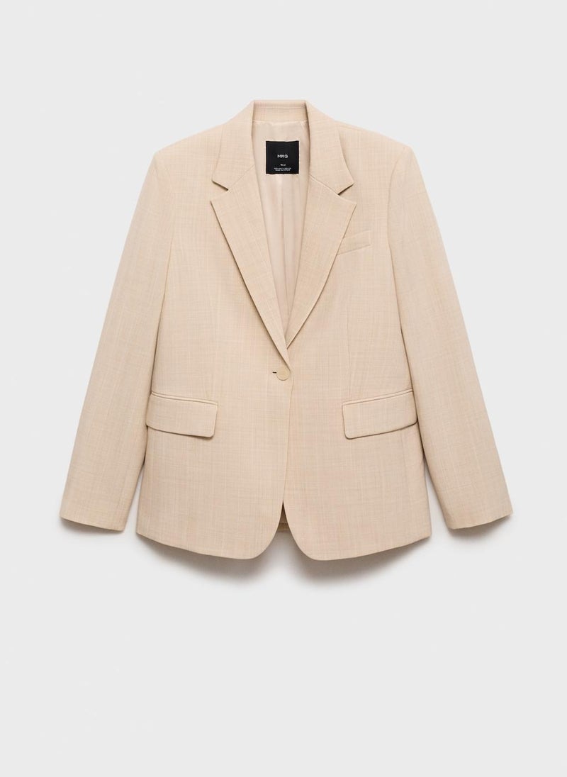 MANGO - Structured Suit Jacket - Image 1