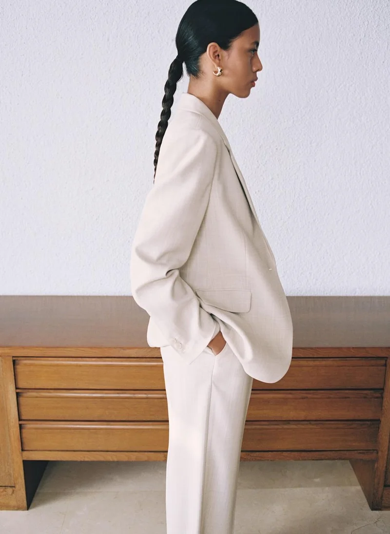 MANGO Structured Suit Jacket