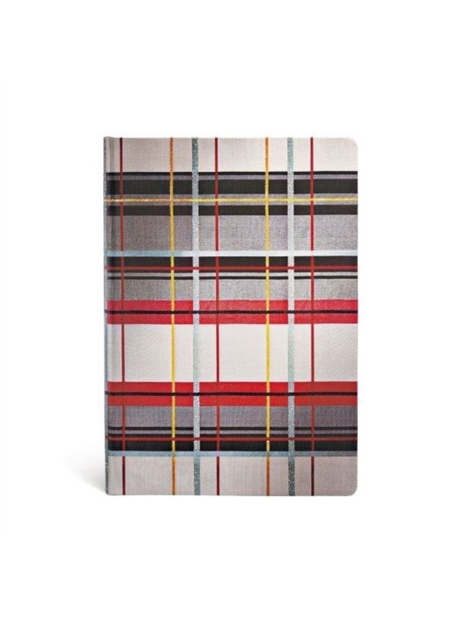 Kensington Mad for Plaid Midi Unlined Hardcover Journal Elastic Band Closure - Hardback