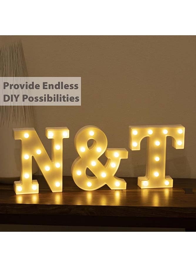 N Letter Battery Powered Free Standing Hanging Eye-catching LED Light White 22x18x4.5cm - Image 3