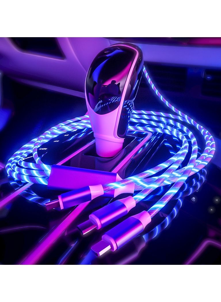 NIBEMINENT 1.2M Mobile phone tablet computer streamer data cable three-in-one car  - Image 4