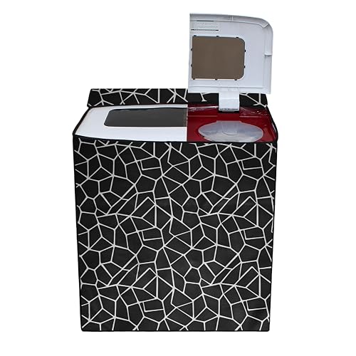 Wings Star Semi Automatic Washing Machine Cover For Lg 7 Kg, 7.2 Kg, 7.5 Kg, 8 kg and 8.5kg (82.55X50.8X97.25 Cm) | Top Load Washing Machine Cover | Dustproof & Waterproof Cover KUM178 - Image 1