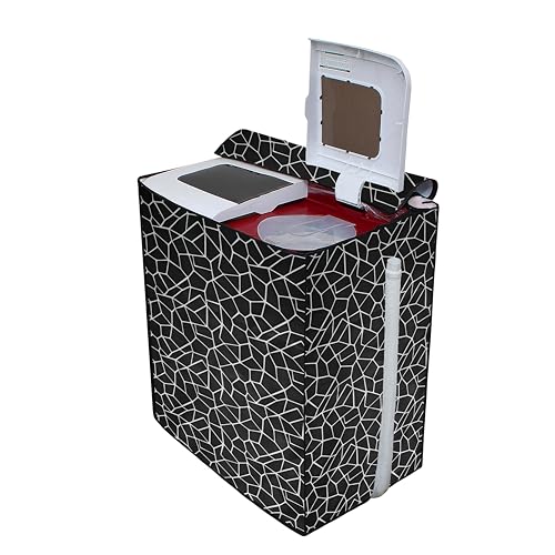 Wings Star Semi Automatic Washing Machine Cover For Lg 7 Kg, 7.2 Kg, 7.5 Kg, 8 kg and 8.5kg (82.55X50.8X97.25 Cm) | Top Load Washing Machine Cover | Dustproof & Waterproof Cover KUM178 - Image 3