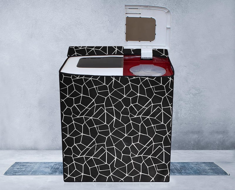 Wings Star Semi Automatic Washing Machine Cover For Lg 7 Kg, 7.2 Kg, 7.5 Kg, 8 kg and 8.5kg (82.55X50.8X97.25 Cm) | Top Load Washing Machine Cover | Dustproof & Waterproof Cover KUM178 - Image 2