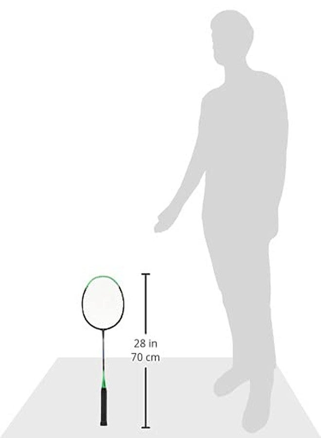 ترايامف مضرب تنس الريشة خفيف الوزن من ترايمف سونيك المصنوع من مركب الجرافيت، مع حقيبة تنس الريشة ستار-6R ذات حجرتين، لون أسود - Image 4