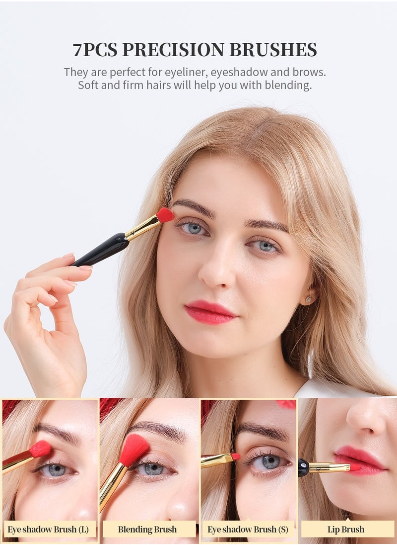 Makeup Brushes 12Pcs The Queen Series Makeup Brush set Premium Gifts Kabuki Foundation Blending Face Powder Blush Concealers Eye Shadows Brushes