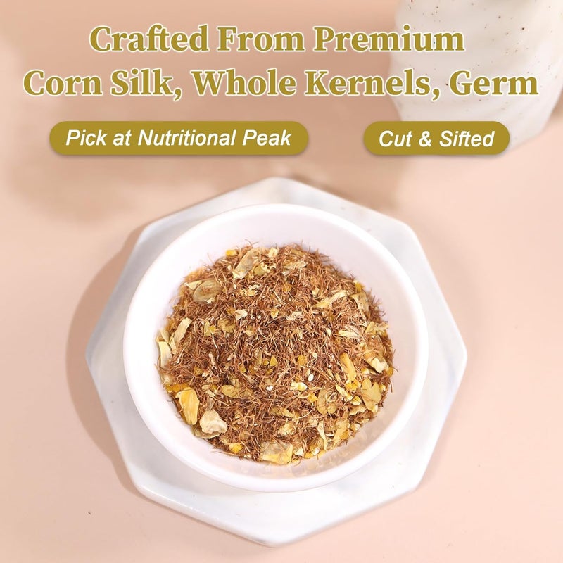 FullChea أكياس شاي حرير الذرة من فول تشيا - 50 قطعة - شاي أعشاب خالي من الكافيين بنكهة حلوة خفيفة ورائحة غنية من الذرة - Image 3