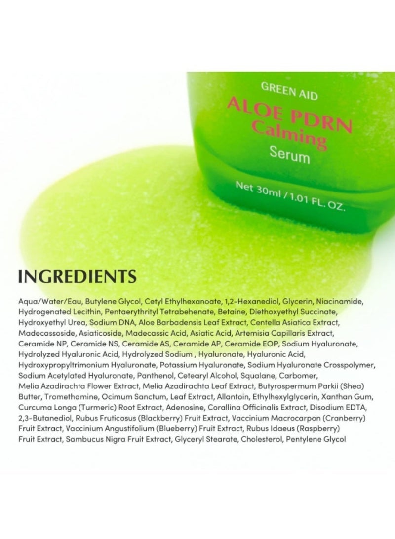 EQQUALBERRY Aloe PDRN Calming Serum 30ml - Soothe, Repair and Strengthen Sensitive Skin, Hypoallergenic, with Aloe and Centella for Intense Calming and Barrier Repair - Image 4