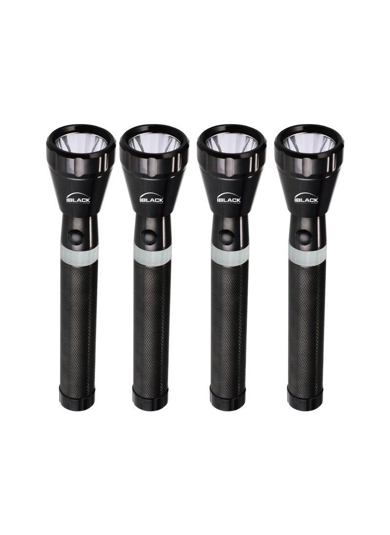 IBLACK - IB 1555 Rechargeable LED Flash Light 4 in 1 Combo, Range 1200 Meter - Image 1