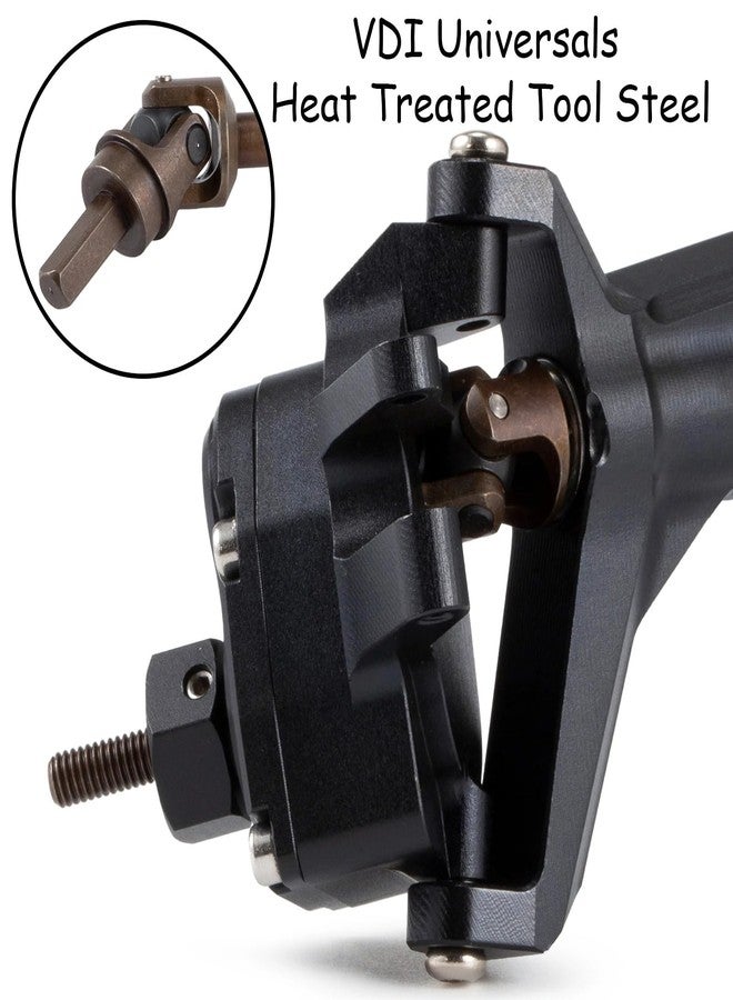 ZMHOBBY F9 Offset Portal Axle Capra Axles with 7075 Aluminum Housing SOA Mount 8T 30T Gear for Axial Capra 1/10 Trail Buggy Gspeed UGRC Comp Rigs (Black Front Axle) - Image 3