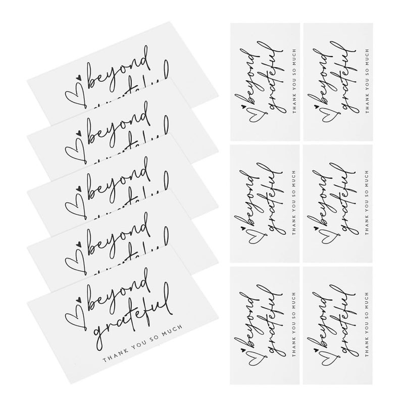 Gadpiparty Bulk Thank You Cards 150pcs White with Envelopes - Image 2