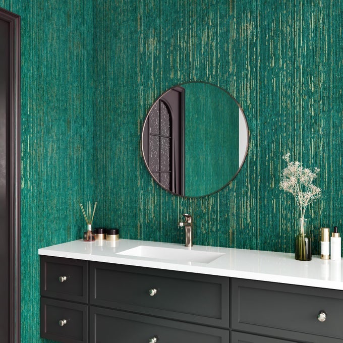 GREEN GRASSCLOTH PEEL AND STICK WALLPAPER FOR BEDROOM MODERN WALLPAPER TEXTURED FABRIC CONTACT PAPER SELF ADHESIVE WALL PAPER CABINETS DRAWERS TEAL GREEN VINTAGE WALL DECOR 158X 118
