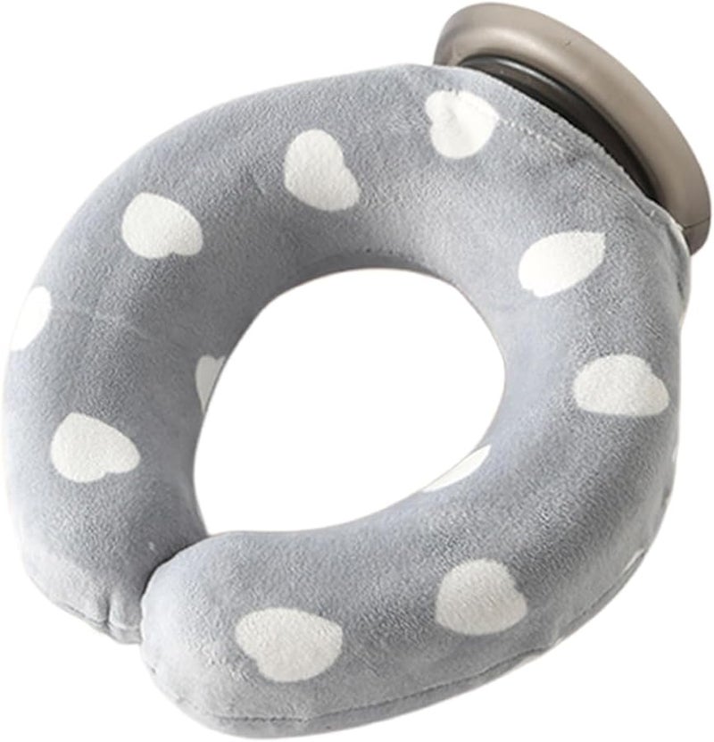 Gray Love Heart U Shaped Hot Cold Pack Neck Shoulder Heating Bag Portable Thermal Remedy - Image 2