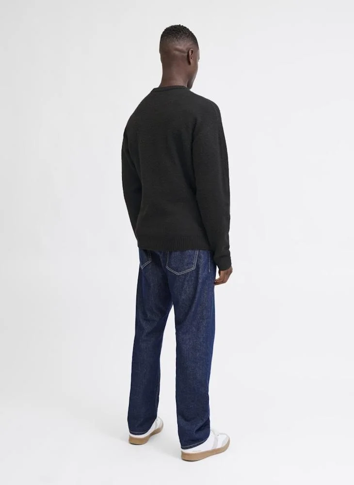 JJ Rebel Knitted Relexed Fit Crew Neck Sweatshirts