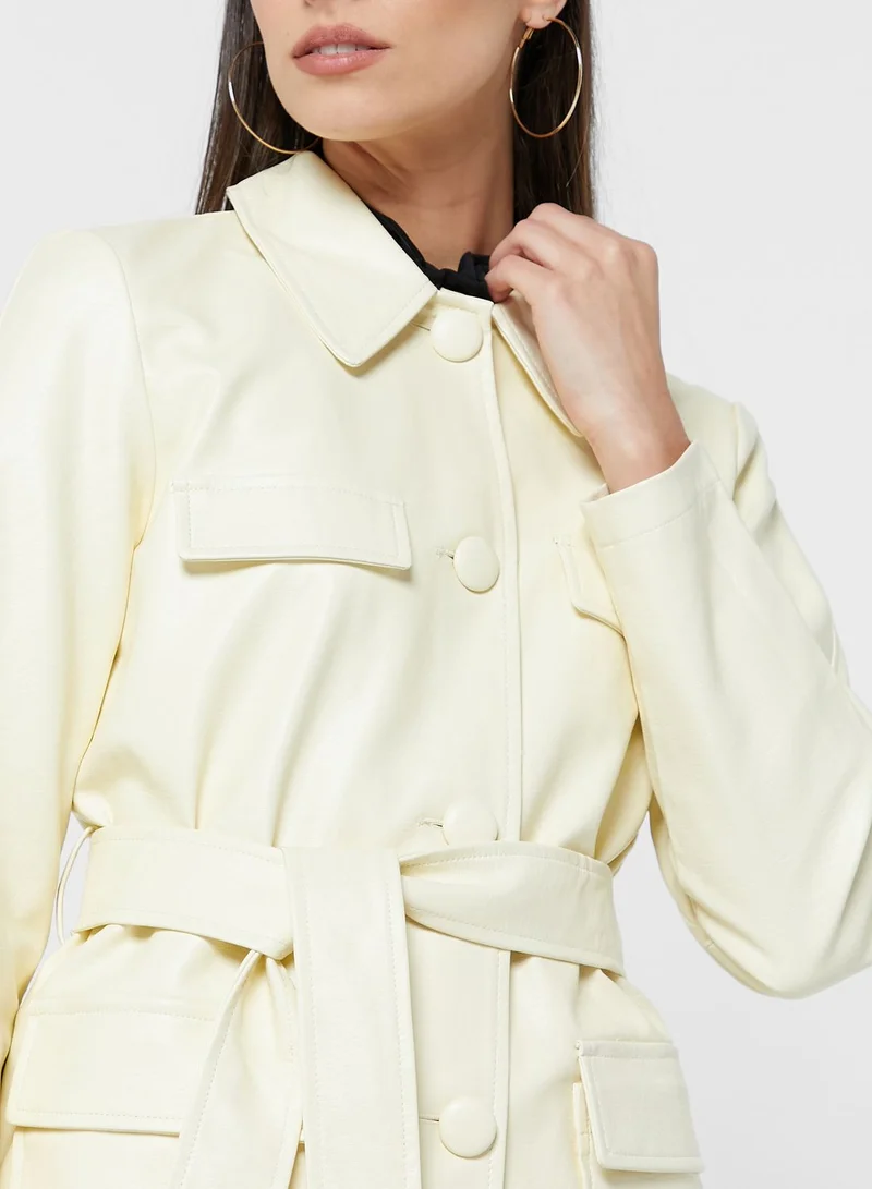 Miss Selfridge Tie Pocket Detail Jacket