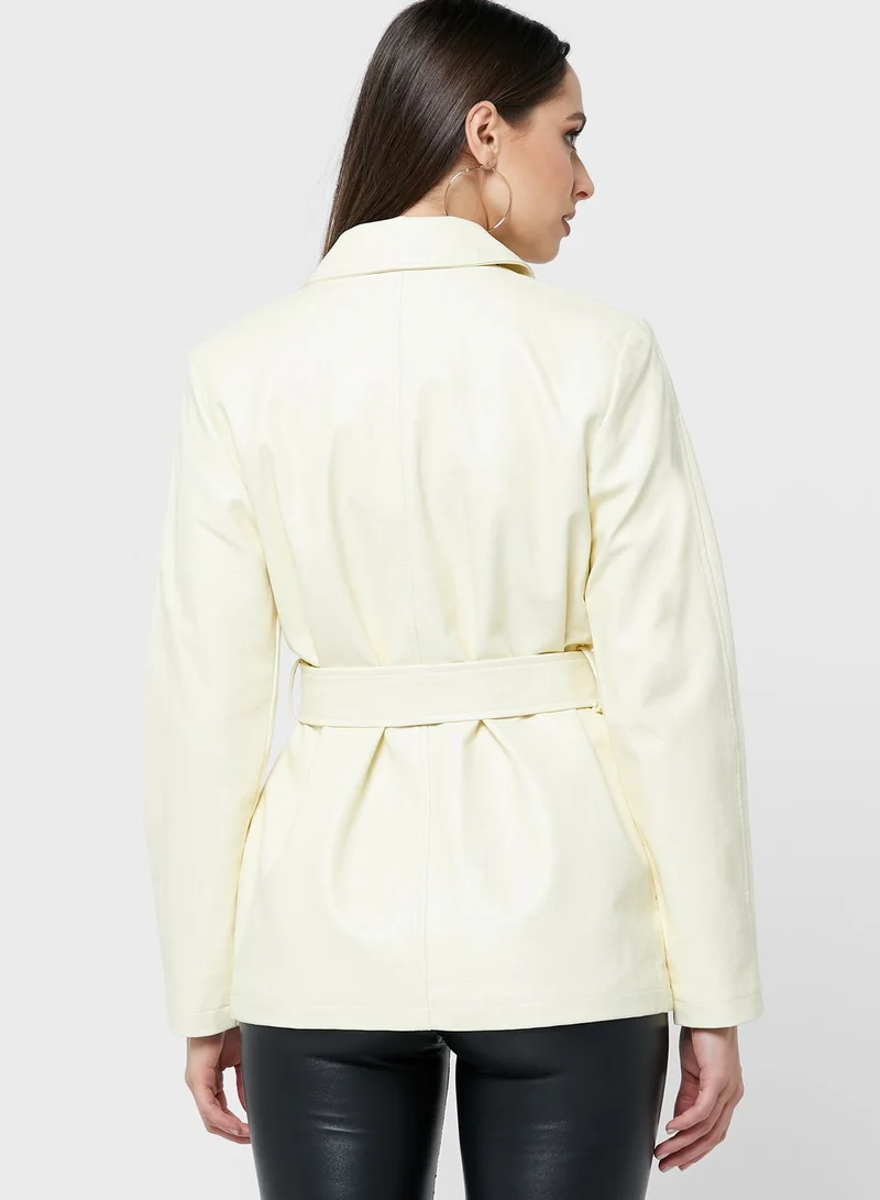 Miss Selfridge Tie Pocket Detail Jacket
