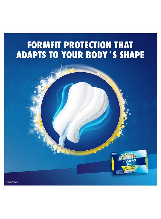 Tampax Tampax Pocket Pearl Plastic Tampons, Duopack (Regular/Super Absorbency), Unscented, 30 Count (Packaging May Vary)  - Image 4