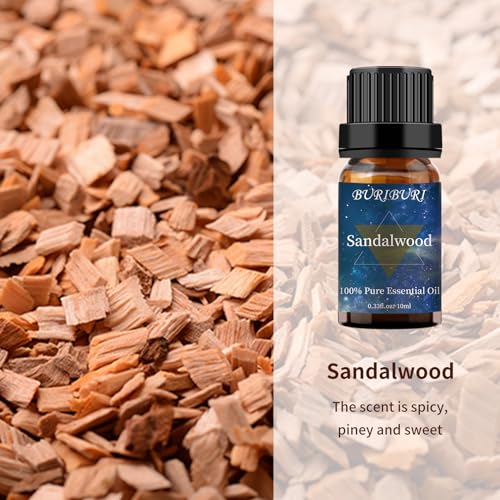 BURIBURI Lavender and Sandalwood Essential Oil 100 Pure Undiluted Natural Organic Aromatherapy Essential Oils Gift Set 10MLx2 - Image 5