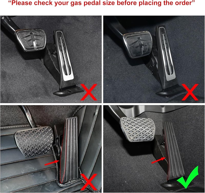 Thenice دواسات الأقدام المصنوعة من الألمنيوم المضادة للانزلاق من Thenice لسيارات BMW 3 4 5 7 Series X3 X4 X5 X6 X7 - فضي - Image 3