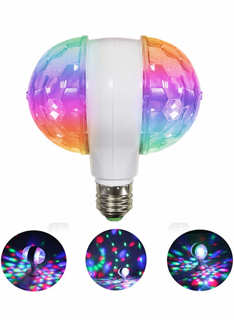 Excefore - Disco Ball Light Strobe Lights for Parties 6W E27 RGB Multicolor Led Party DJ Stage Bulb Decor Holiday Birthday Disco Club Party - Image 1