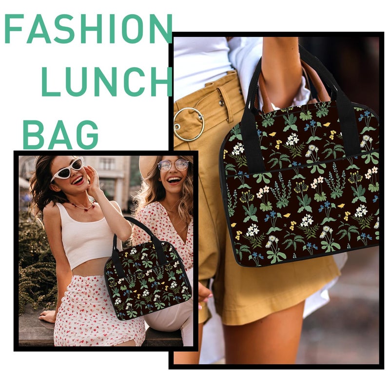 VLM Lunch Bag,Lunch Box for Women Men,Reusable Insulated Lunch Tote,Small Leakproof Cute Lunch Cooler with High Capacity for Work,Picnic,Camping - Image 5
