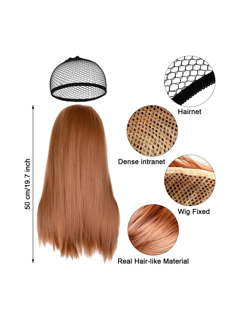 Excefore 90s Rocker Costume Set Rock Costume Includes Wig, Gloves, Wig cap, Sunglasses and Bandanas for Halloween Men Women Cosplay Accessories - Image 5