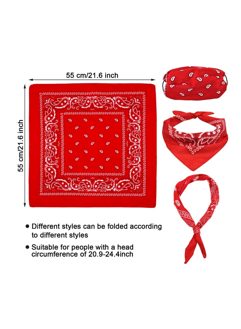 Excefore 90s Rocker Costume Set Rock Costume Includes Wig, Gloves, Wig cap, Sunglasses and Bandanas for Halloween Men Women Cosplay Accessories - Image 4