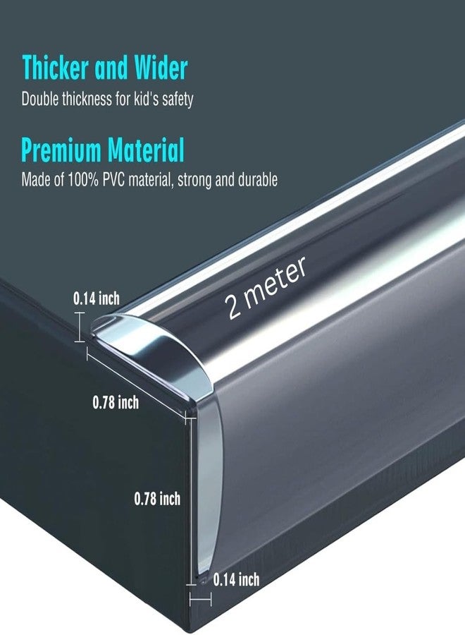 Trifecta Baby Proofing, Edge Protector Silicone, Soft Corner Protectors for Kids, Pre-Tape Adhesive Edge Guard for Kids Safety, Child Drawer Furniture Cabinet Bumper (20mmx20mm - 2 Meter) - Image 5