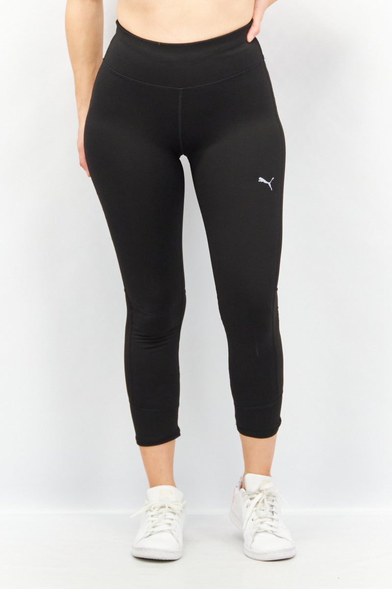PUMA Women Sportswear Fit 3/4 Lenght Brand Logo Training Leggings, Black - Image 1