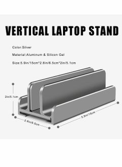 Y&D Laptop Stand for Desk Adjustable Vertical Stand Aluminum Alloy Dock  - Image 2