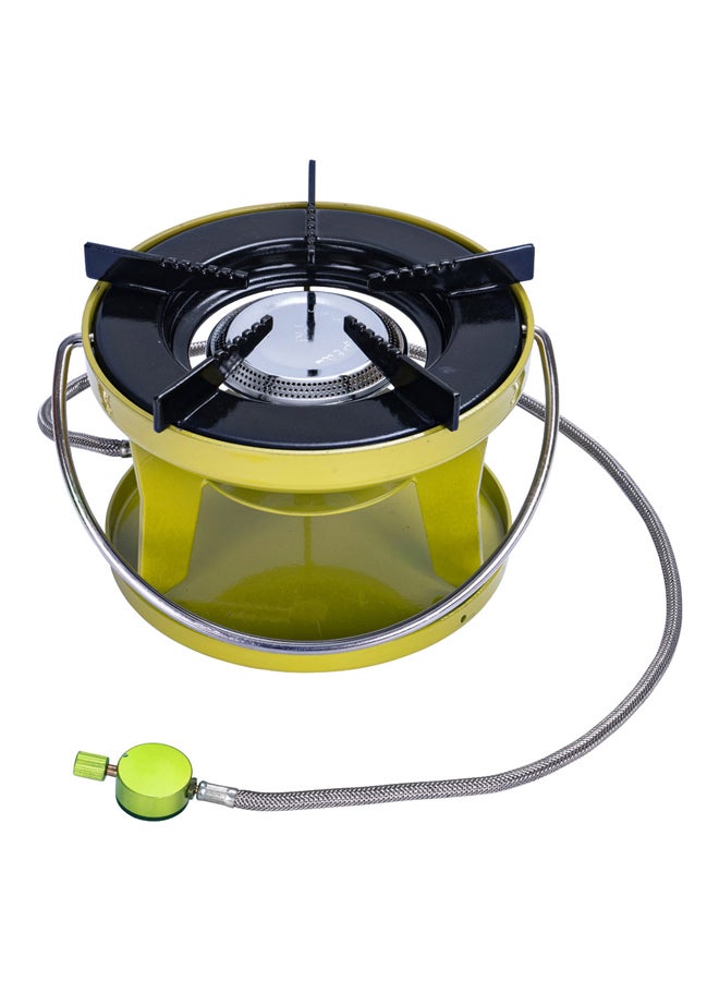 AL SANIDI Surhead indian Gas Stove for camping, Small gas stove, Green, Size 19 Cm - Image 1