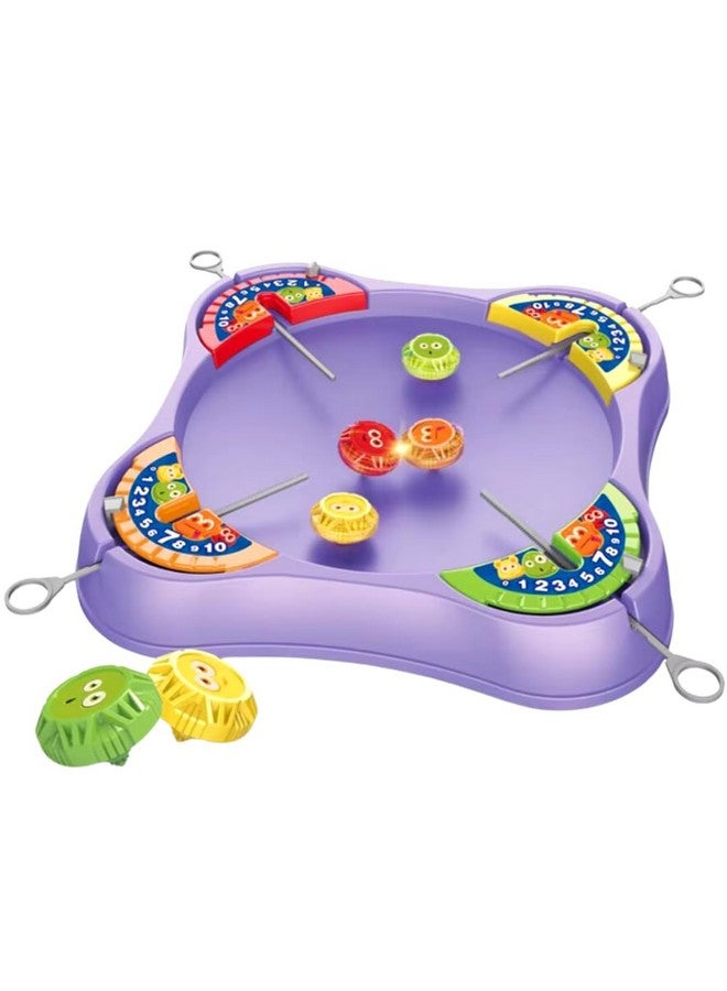 Storio Cool Top Spinning BeyBlades Game Gyro Battle Toy On Classic Super Arena Disk for Kids, 2-4 Players with 4 BeyBlades Spinners & Launchers | Lattoo - Image 1