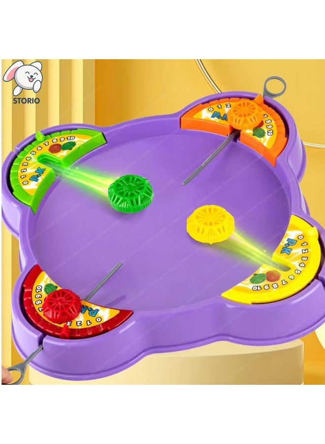 Storio Cool Top Spinning BeyBlades Game Gyro Battle Toy On Classic Super Arena Disk for Kids, 2-4 Players with 4 BeyBlades Spinners & Launchers | Lattoo - Image 2